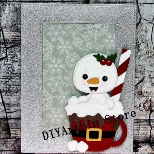 Christmas Snowman Metal Cutting Die DIY Scrapbooking Paper Cards Decorative Craft Embossing