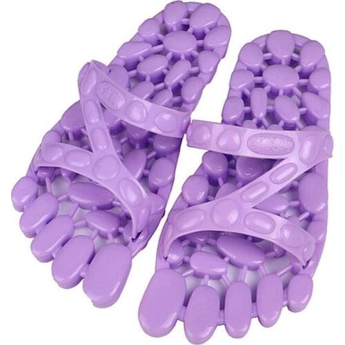 Fashion Womens Transparent Bathroom Slippers Summer Home Indoor Foot Massage Flip Flops Couples New Beach Slides Shoes