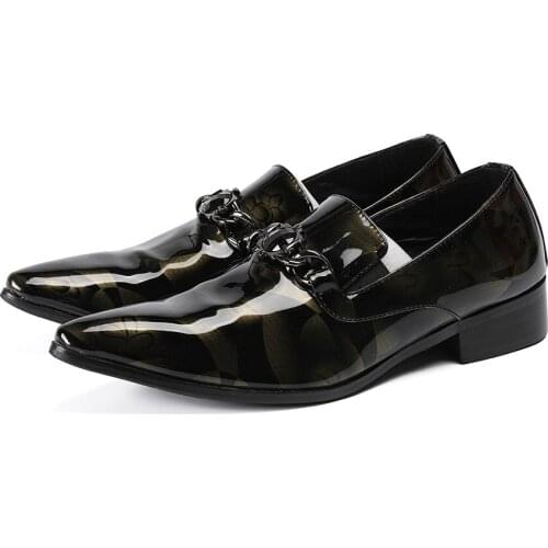 Men shoes luxury zobairou brand patent genuine leather dress formal shoes men office business oxford wedding flats chians decor