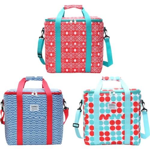 Outdoor Insulated Cooler Bag Portable Lunch Box Insulated Canvas Lunch Bag Thermal Food Picnic Lunch Bag For Camping Picnic