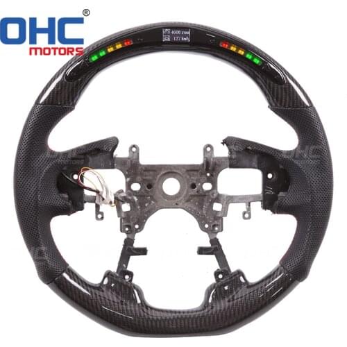 Real Carbon Fiber LED Smart Steering Wheel compatible for Honda Accord Odyssey