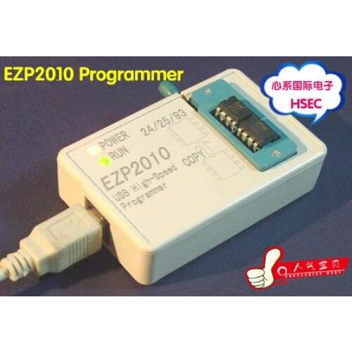 Free Shipping EZP2010 high-speed USB SPI Programmer/ EZP2010 programmer Support 24/25/93 EEPROM 25 flash bios chip