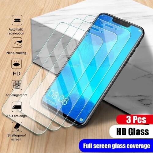 3Pcs Tempered Glass For Huawei Mate 20 30 40 lite 10 Pro 7 8 9 Screen Protector For Huawei nova 3 3i 2i 2 Plus Protective Glass