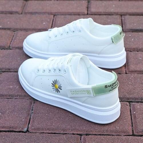 Womens Sports Shoes Fashion Womens Sneakers 2021 Flowers Round Head Comfortable Casual Shoes Flat Shoes Woman Vulcanized Shoes