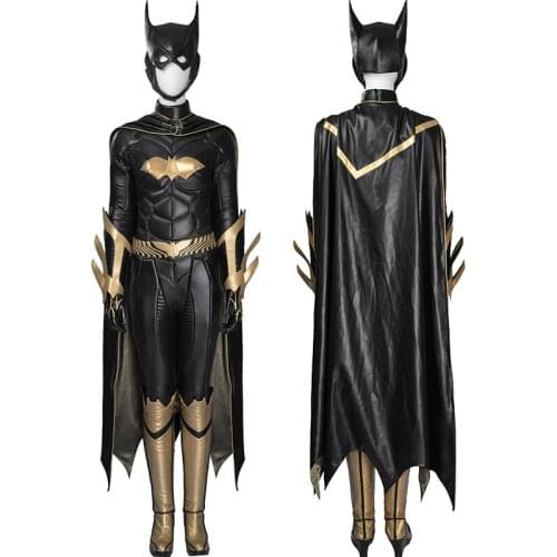 Adult Women Bat Woman Kate Cosplay Costume Outfit Halloween Party Full Props Suit