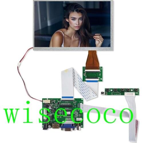LCD 800*480 TTL LVDS Controller Board VGA 2AV 60 PIN for 7 inch A070VW04 Support Automatically Raspberry Pi Driver Board