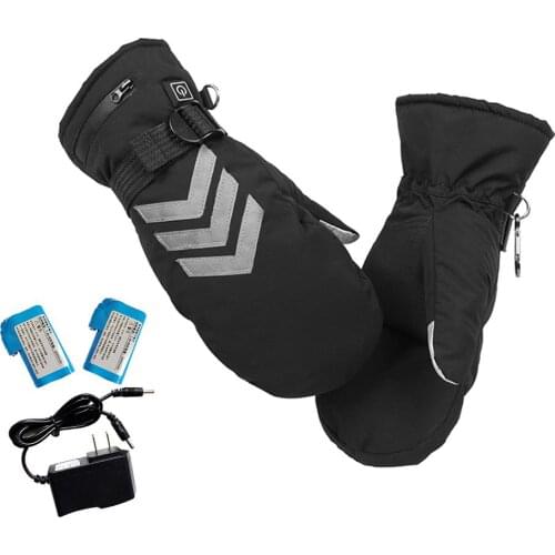 Winter Hand Warmer Electric Thermal Gloves Rechargeable Battery Heated Gloves Cycling Motorcycle Bicycle Ski Gloves