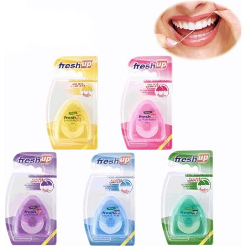 50M Micro Wax Peppermint flavor Dental Flosser Interdental Brush Teeth Stick Toothpicks Floss Pick Oral Hygiene Clean Wire L0027