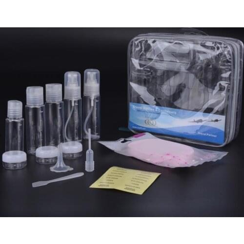 12 Piece Travel Bottles Leak Proof Liquid Container for Makeup Cosmetic Toiletry Clear Travel Storage use for Women