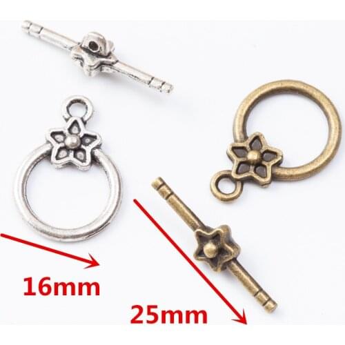 30 pieces of retro metal zinc alloy OT buckle pendant for DIY handmade jewelry necklace making 7079