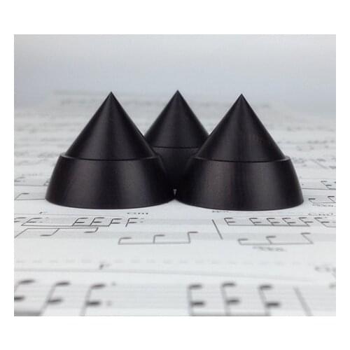 4 Pair Ebony Dia 23MM amplifier Feet Speaker Shock Spikes, Audio Cones wood HiFi Mounts audio Stand Feet