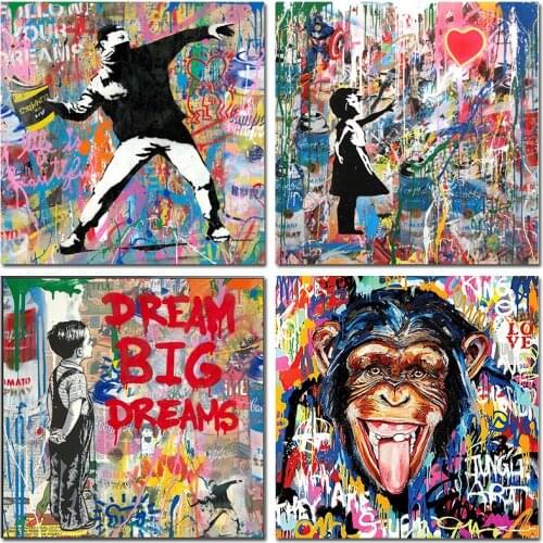 Diy 5d Diamond Embroidery Monkey Diamond Painting Oil Painting Diamond Mosaic Rhinestone Picture Boy Diamond Artist Home Decor