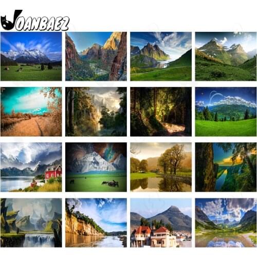 Mountain Diamond Painting Forest Scenery 5D Diy Hand-Inlaid Cross-Stitch Embroidery Mosaic Kit Wall Decoration Craft Gift Design