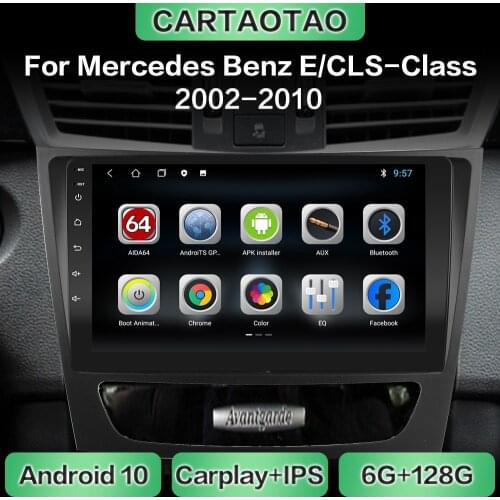 Android 10 car radio GPS navigation WiFi CarPlay multimedia player for Mercedes Benz E-class W211 E200 E220 E300 E350 E240 E270