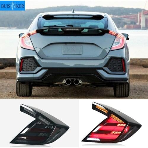 Car Styling for HONDA CIVIC X 10th Hatchback LED tail light CIVIC LED Rear Lamp DRL+Brake Trunk