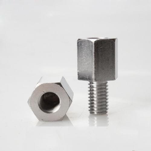 2pcs M8 left right hand bolt screw motorcycle rearview mirror transfer screws