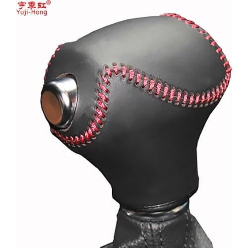 Yuji-Hong Car Gear Covers Case for KIA Sorento 2013 Cadenza K3 K5 Carens Sportage R Automatic Cover Genuine Leather Collars