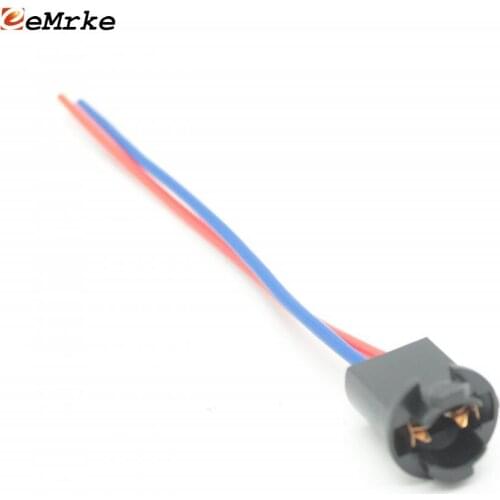 EEMRKE Car Rearview Camera Wire Connector Cable T10 W5W License Plate Lights Bulb Socket Halogen Adapter Socket Lamp Connector