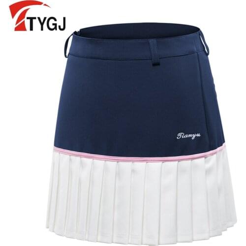 Summer Women Pleated Short Skirt Tennis Badminton Mini Skirt Ladies Breathable Slimming Mid-waist Wrinkle Dress XL D1007