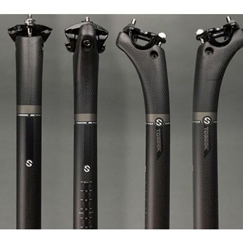 3 Karat Matte Full Carbon Bike Toseek Saddle Support Mtb Mountain Bike Saddle Support Bicycle Parts 27,2 /30,8 /31,6 *350mm