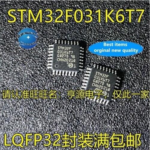 5PCS STM32F031 STM32F031K6T7 LQFP32 micro controller MCU microcontroller in stock 100% new and original