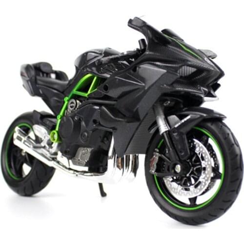 1:12 Scale KAWASAKI H2R R1 Motorcycle Motorbike Diecast Alloy Race Bikes Street Motor Toys Kids Children Toy Collection Display