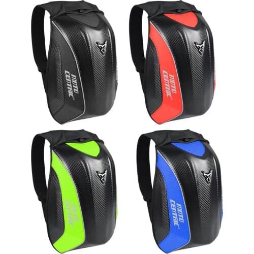 Motorcycle Bag Waterproof Motorcycle Backpack Carbon Fiber Motocross Racing Riding Helmet Bag Motorbike Knight Backpack