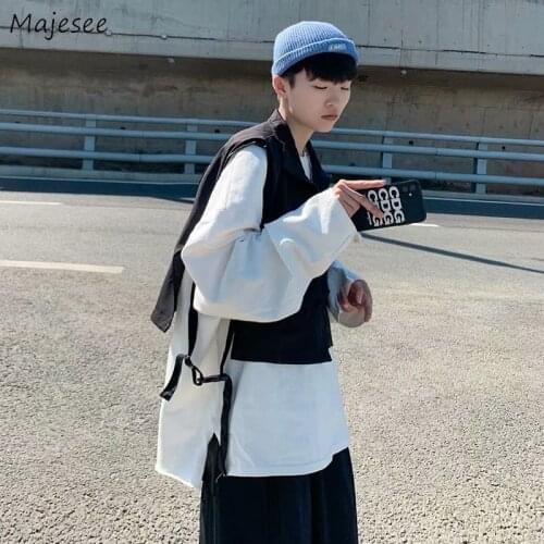 Men Short Vests Designer Bandage Back Pockets High Street Hip Hop Zipper Loose Teenagers Males Waistcoats Hipster Outwear Casual