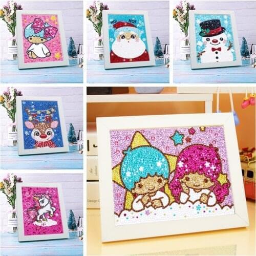 5D DIY Diamond Painting Kit for Kids Beginner Easy DIY Crystal Art Full Drill Painting by Number Kits without Frame for Children