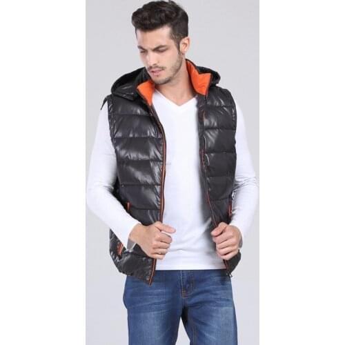 2016new plus size Mens Down vest colete chaleco hombre White duck down mens vest white duck