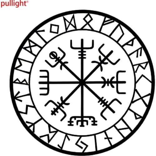 Originality Compass Rune Vinyl Car-styling Decal Motorcycle Car Sticker