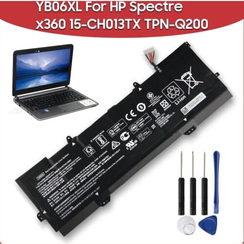 Original Replacement Battery 84.08Wh YB06XL HSTNN-DB8H For HP Spectre x360 15-CH013TX TPN-Q200 Laptop Batteries