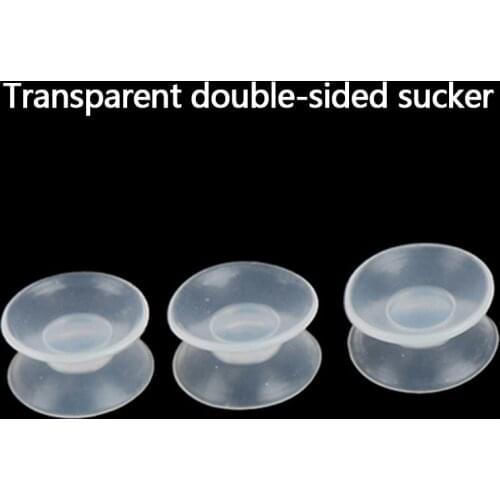 Transparent rubber suction cup on both sides Double sided suction cup - Sucker pads for glass, plastic