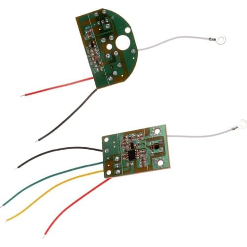 27MHZ 2CH Remote Controller Receiver Transmitter Board with Antenna for DIY RC Car Truck Accessories