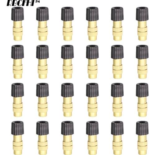 RBCFHI 200PCS Garden Irrigate Adjustable Brass Mist nozzle Connect Garden sprinkler Watering irrigation