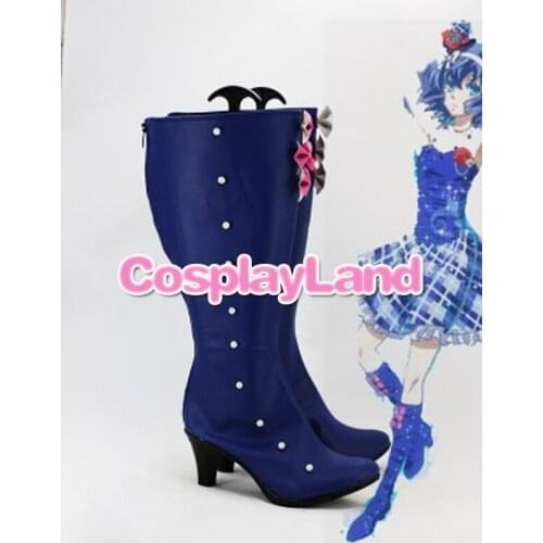 Customize Boots KARNEVAL Kiichi Blue Cosplay Boots Custom Any Size Anime Party Boots