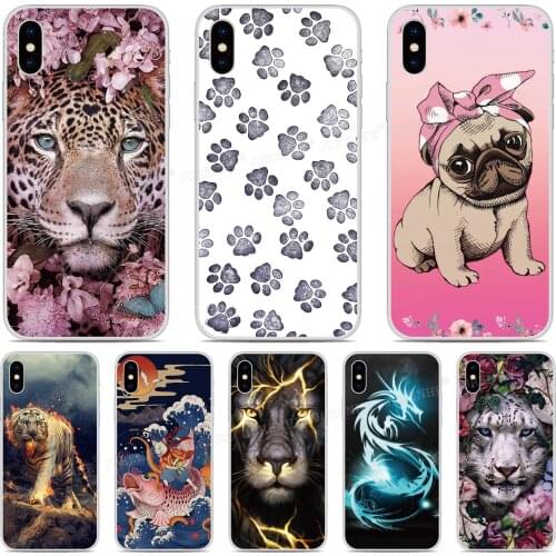Dog Cat Tiger Dragon Soft TPU Phone Case For OnePlus 8 Pro 5G OnePlus8 Fundas For OnePlus One 6 7 7T Pro Capa Silicone Cover
