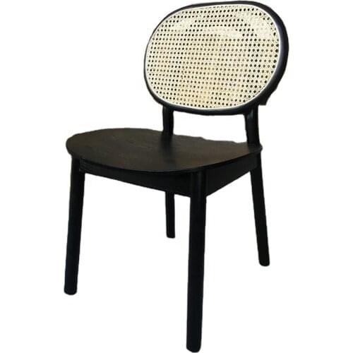 Modern Wood Cane Naturel Dining Side Chair