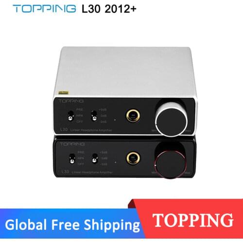 TOPPING L30 Amp 6.35MM NFCA 3 Step Gain Settings HiFi Headphone Amplifier RCA Hi-Res Preamplifier for E30 DAC