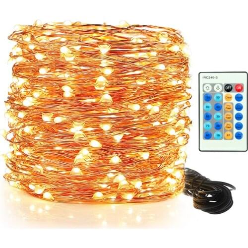 TRANSCTEGO LED String Lights With Transparent Wire