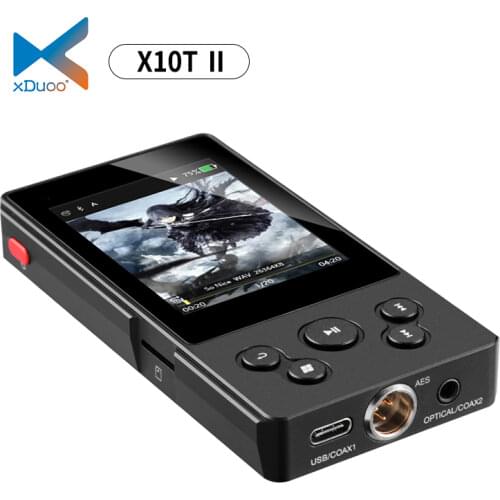 XDUOO X10T II DSD128 PCM 384KHz/32Bit X10TII High Performance Lossless Music Bluetooth Digital Turntable MP3 Player