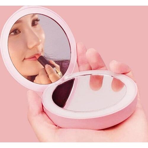 Makeup Mirror LED Mobile Phone light Tri-fold Illuminating Folding LED Photography Light Beauty Tools For Photo Fill Light