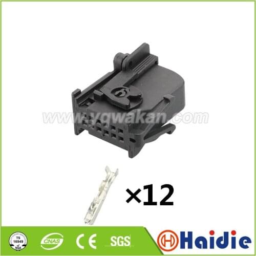 2sets 12pin auto car plug wiring unsealed plug cable connector 1379096-3