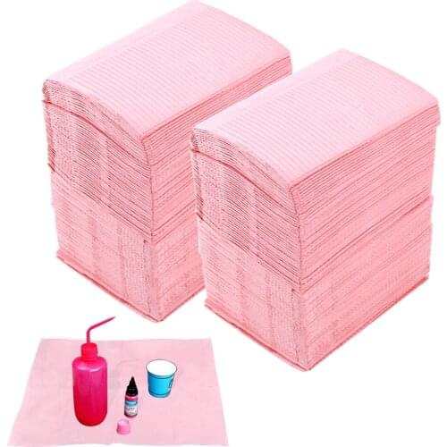 20Pcs Disposable Tattoo Clean Pad Dental Bibs Napkins Waterproof Tattoos Table Covers Permanent Make Up Medical Bib Accessories