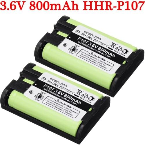 4PCS 3.6V 800mAh Cordless Phone Battery for Panasonic HHR-P107 BB-GT1500 for Dantona BATT-107 for Empire CPH514 or Lenmar CB0107
