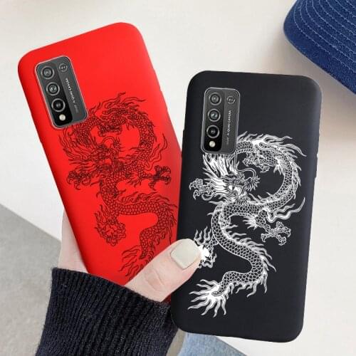 Dragon Painted TPU Case For Huawei Honor 10X Lite Cases Silicon Phone Fundas Honor 10i 10 20 30 Pro Plus 20S 30s 9 Covers Coque