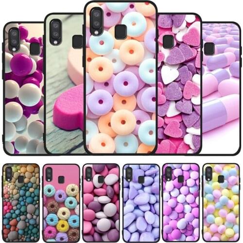 Candy Pills Capsule black soft phone Case For Samsung A10 20 30 40 50 30S 50S 60 70 M10 M30S M40 A31 51 71 A20E A10E A21S
