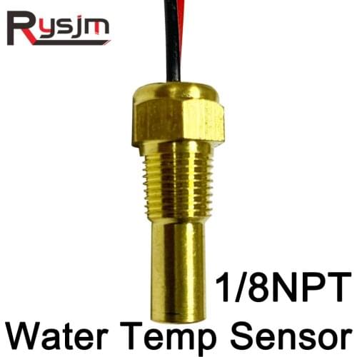 Water Temperature Sensor 1/8NPT CX4003 Auto Alarm Brass Electric Diesel Generator Sensor 10MM Water Temp Sensor 310-22ohm