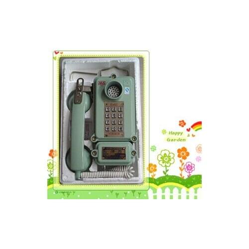 Mining Telephone KTH-33 Explosion-Proof Telephone Aluminum Shell Button Explosion-Proof Telephone Gray All-Aluminum Telephone