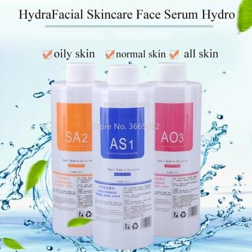 HydraFacial Skincare Face Serum Hydro Facial Aqua Peel Solution 30/400ml AS1 SA2 AO3 for Hydrafacial Machine Skin Deep Cleaning
